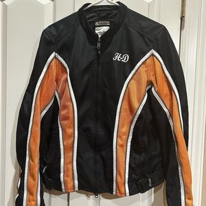 HD Women's Black and Orange Performance Bomber Jacket